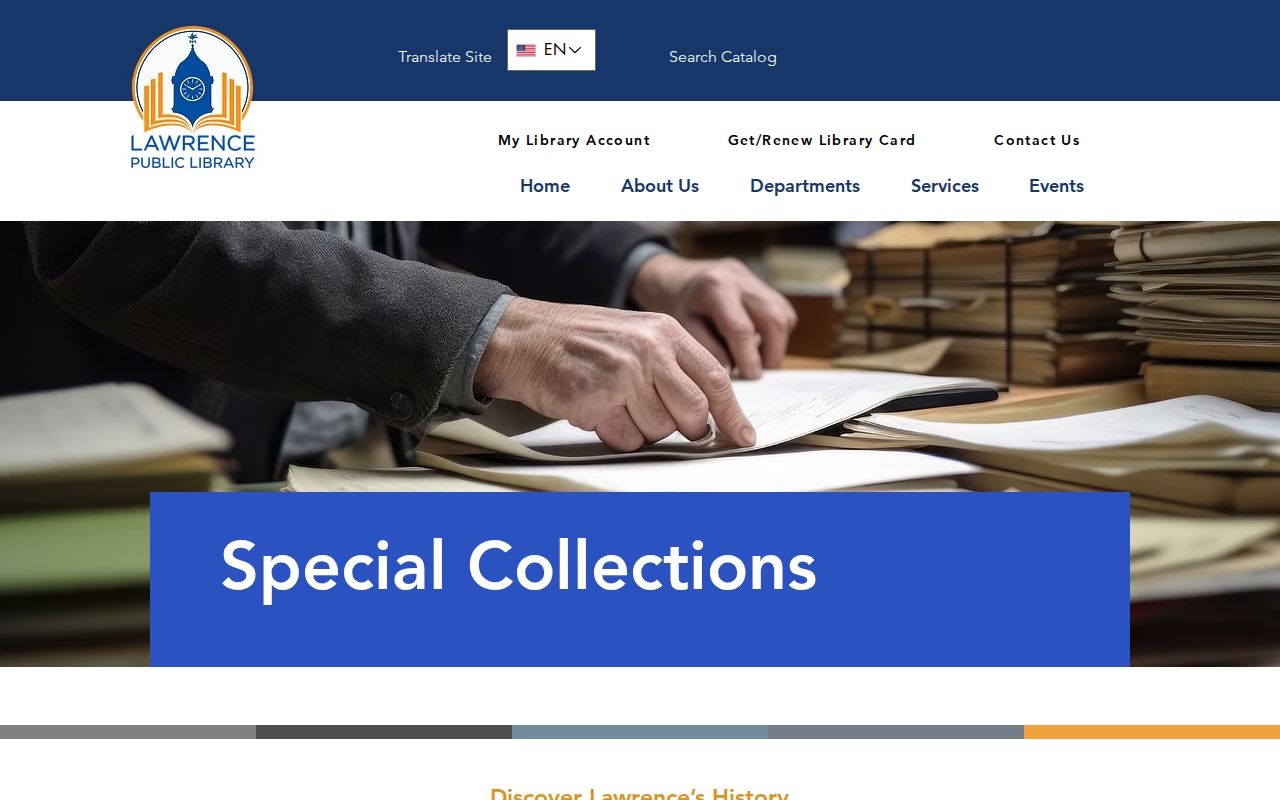 Lawrence city directory access at Lawrence Public Library Special Collections