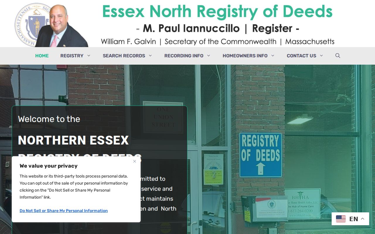 Lawrence residents directory Northern Essex Registry of Deeds search page